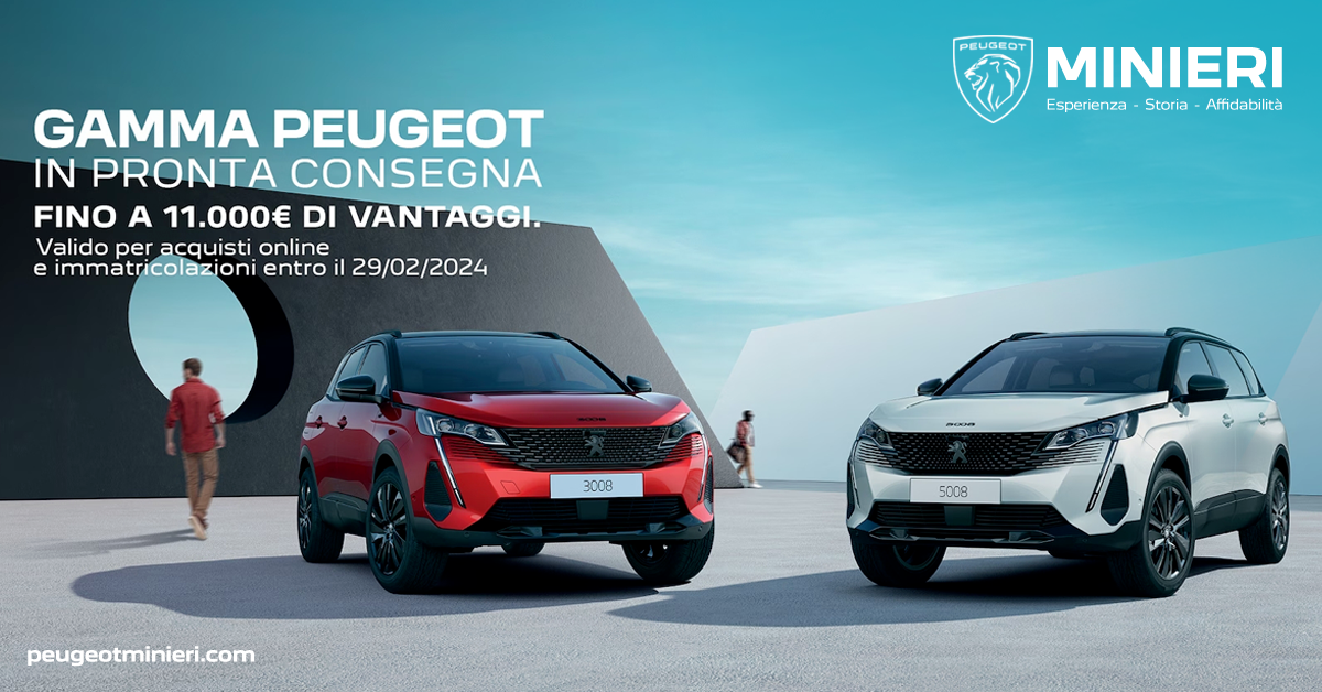 Gamma Peugeot in pronta consegna: scopri i modelli!